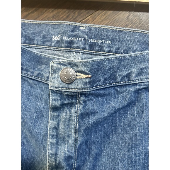 Lee Jeans Women Plus Size 22W Petite Relaxed Fit Straight Leg Denim - Picture 4 of 6